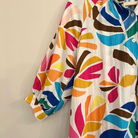 Tabitha Brown Colorful Leaf Print Dress - Picture 7 of 8